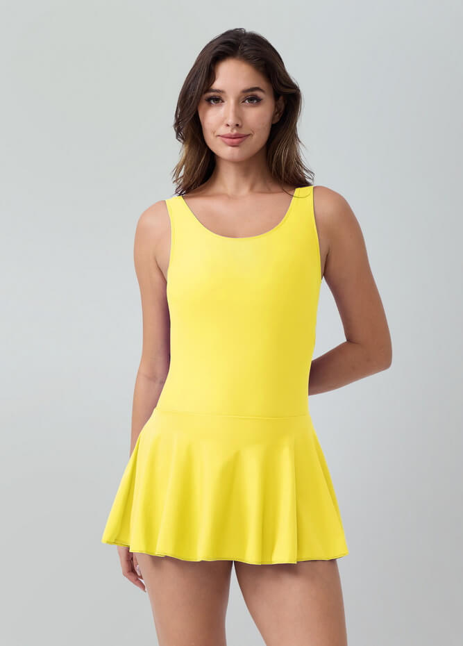 Womens Tank Dance Leotard with Skirt