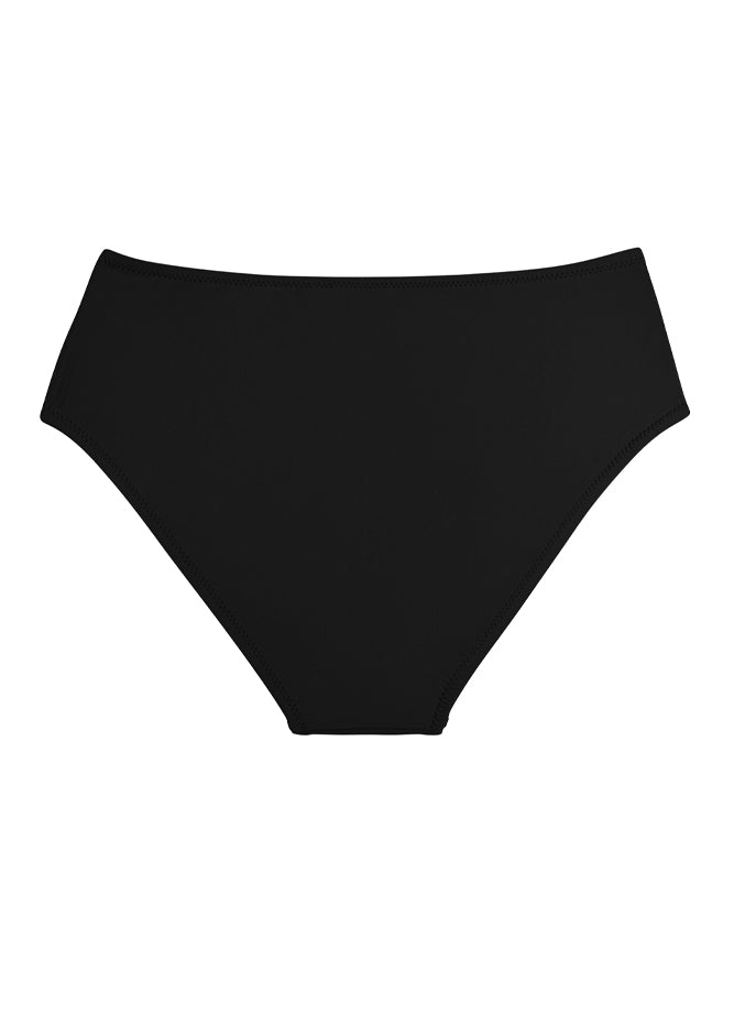 High Waisted Swim Bottoms Ruched Tummy Control