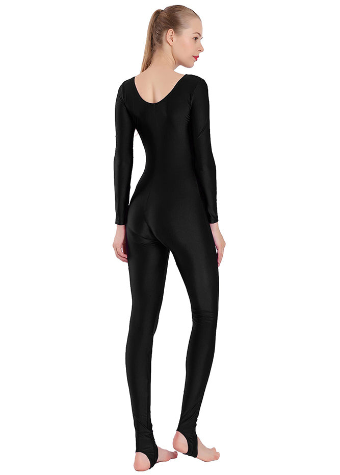 Womens Scoop Neck Unitard with Stirrup