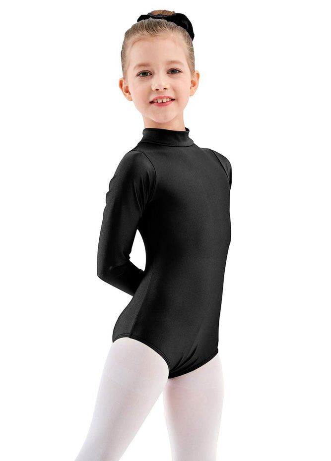 Girls Turtleneck Long Sleeve Dance Leotard