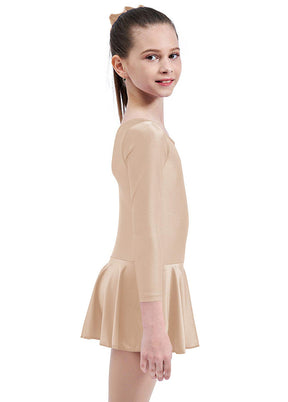 Speerise Long Sleeve Ballet Dance Leotard with Skirt