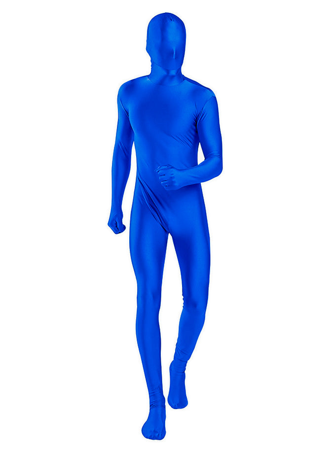 blue zentai suit