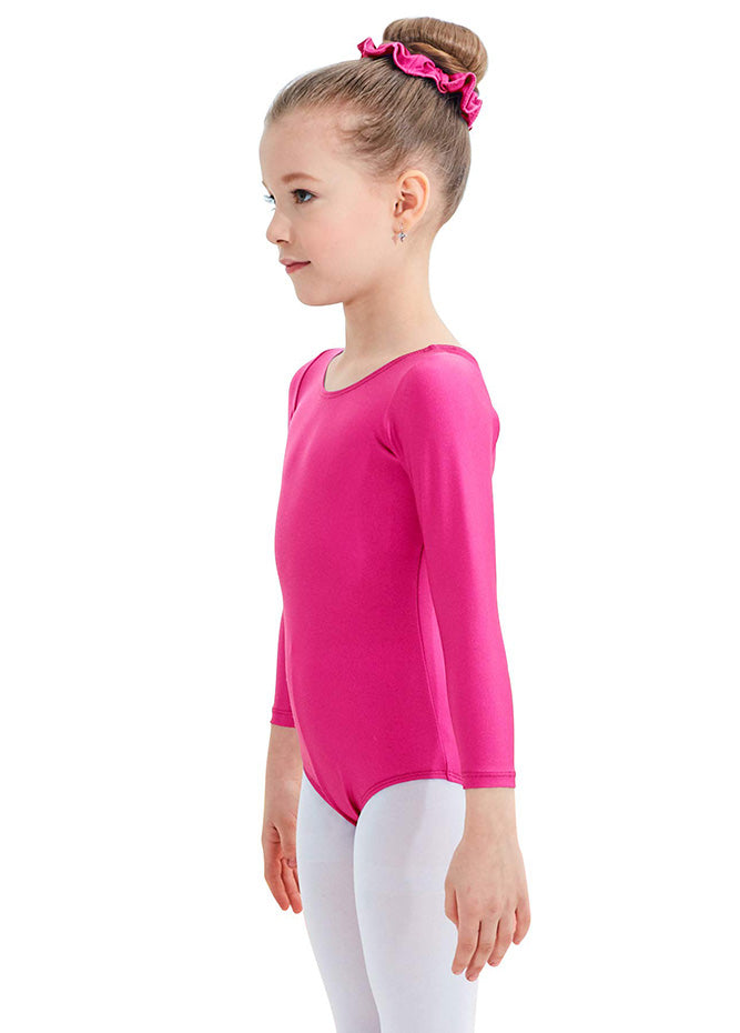 Speerise Girls Roundneck Long Sleeve Leotard