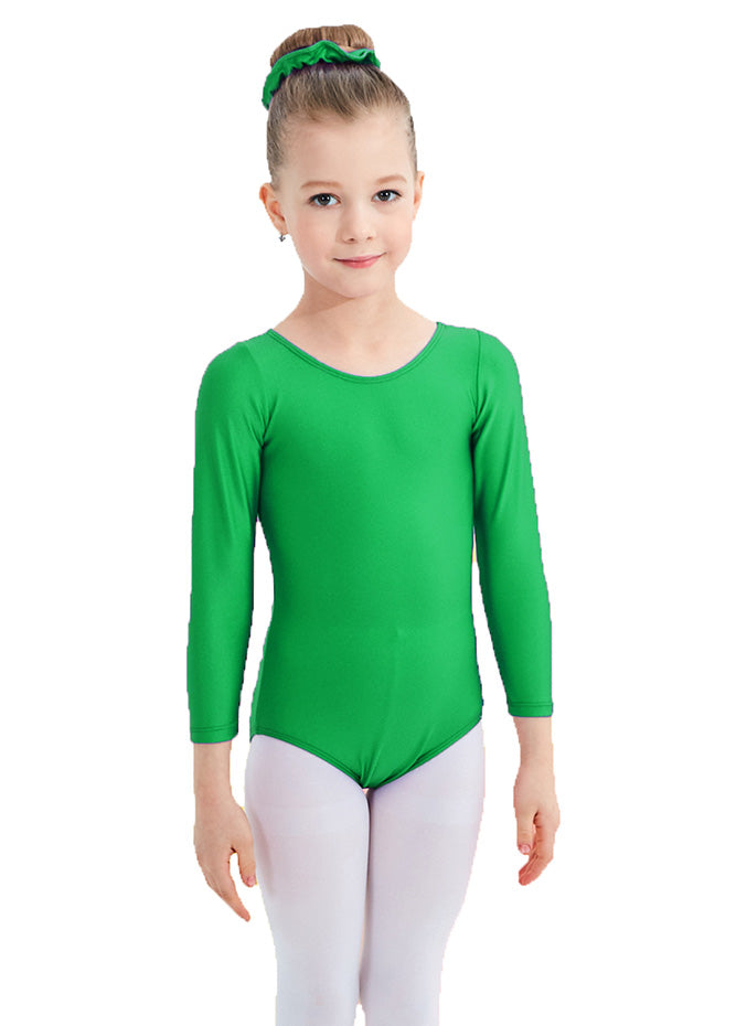 Speerise Girls Roundneck Long Sleeve Leotard