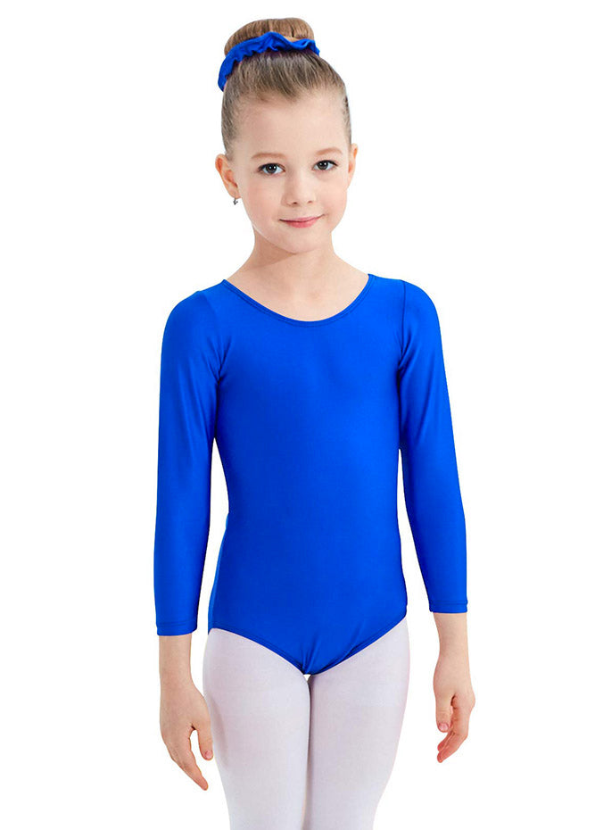 Speerise Girls Roundneck Long Sleeve Leotard