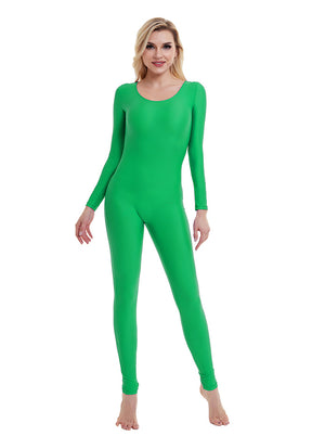 green long sleeve unitard