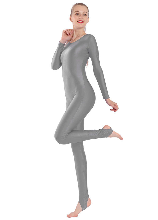 Womens Scoop Neck Unitard with Stirrup