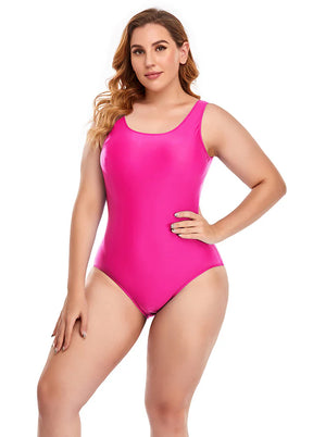 Plus size hot pink leotard