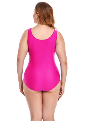 Plus size hot pink leotard