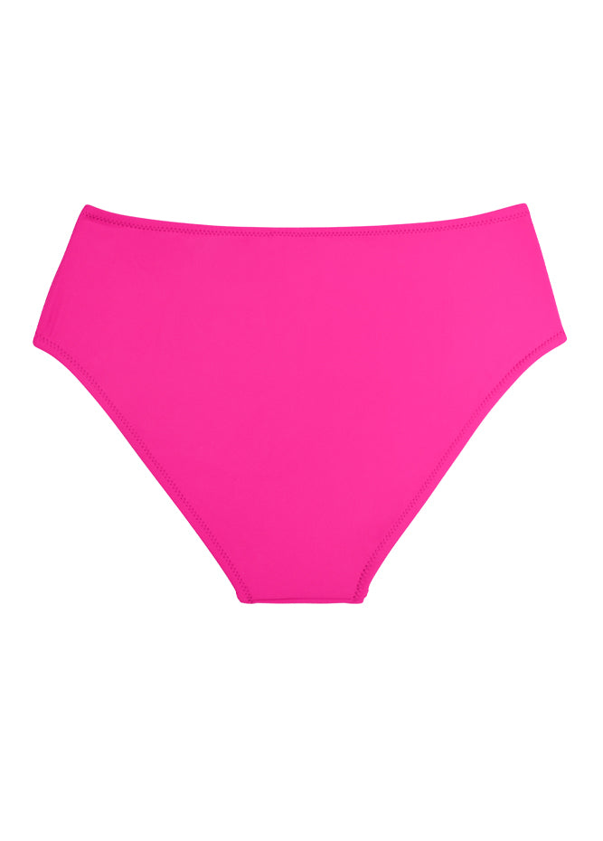 High Waisted Swim Bottoms Ruched Tummy Control