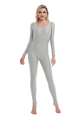 grey long sleeve unitard