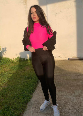 Speerise Ladies Long Sleeve Turtleneck Bodysuit