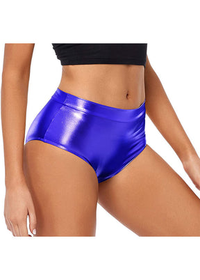 Blue high waisted booty shorts
