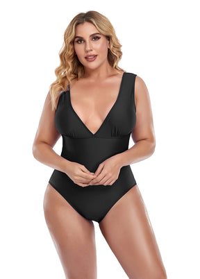 Ladies One Piece Retro Plus Size Swimsuit