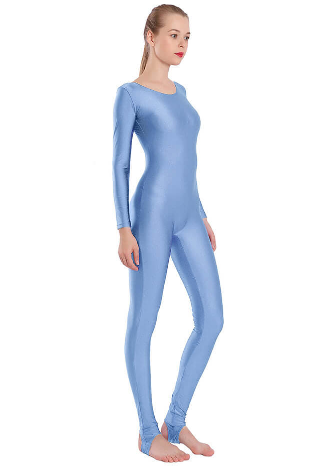 Womens Scoop Neck Unitard with Stirrup
