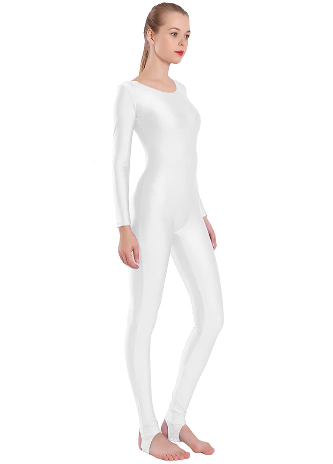 Speerise Womens Scoop Neck Unitard with Stirrup