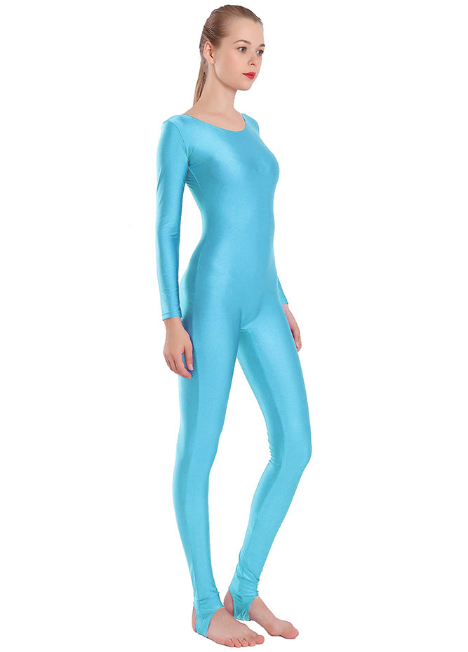 Womens Scoop Neck Unitard with Stirrup