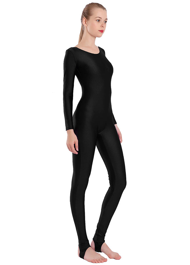 Womens Scoop Neck Unitard with Stirrup