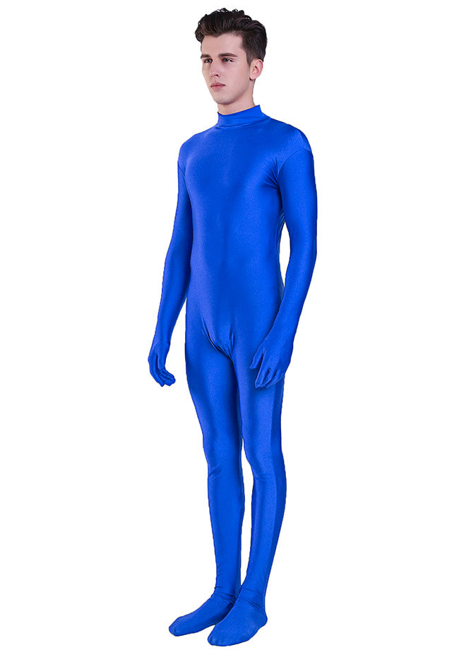 Full Body Blue Spandex Suit