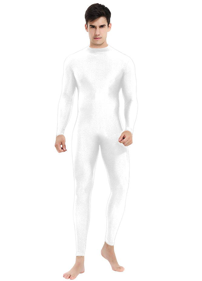 Mens Turtleneck Spandex Long Sleeve Unitard