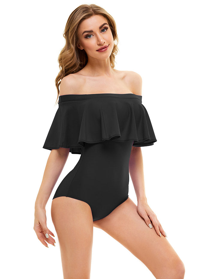 Cute off online the shoulder swimsuits