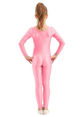 pink long sleeve unitard