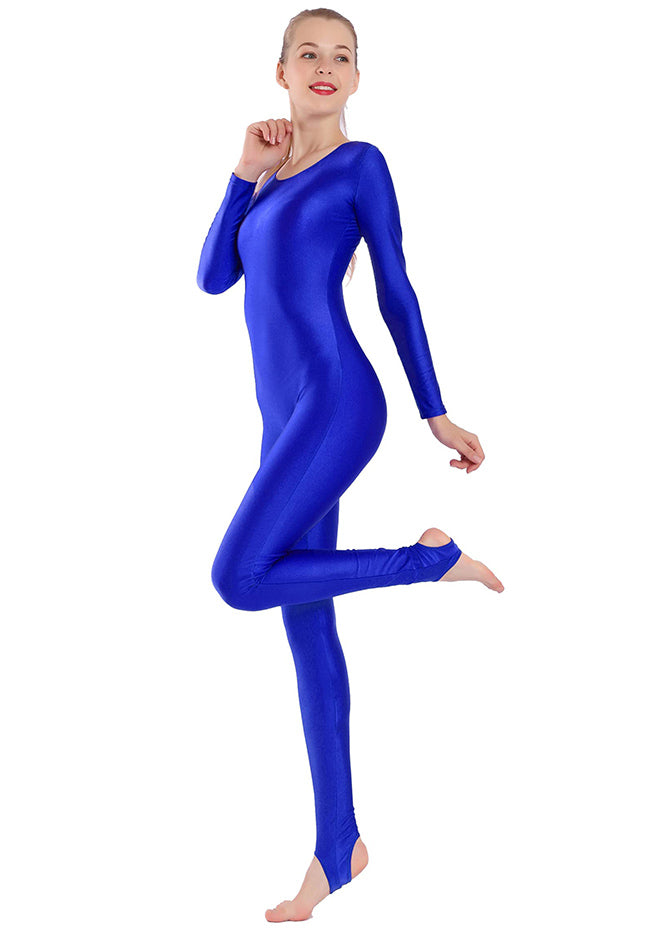 Womens Scoop Neck Unitard with Stirrup