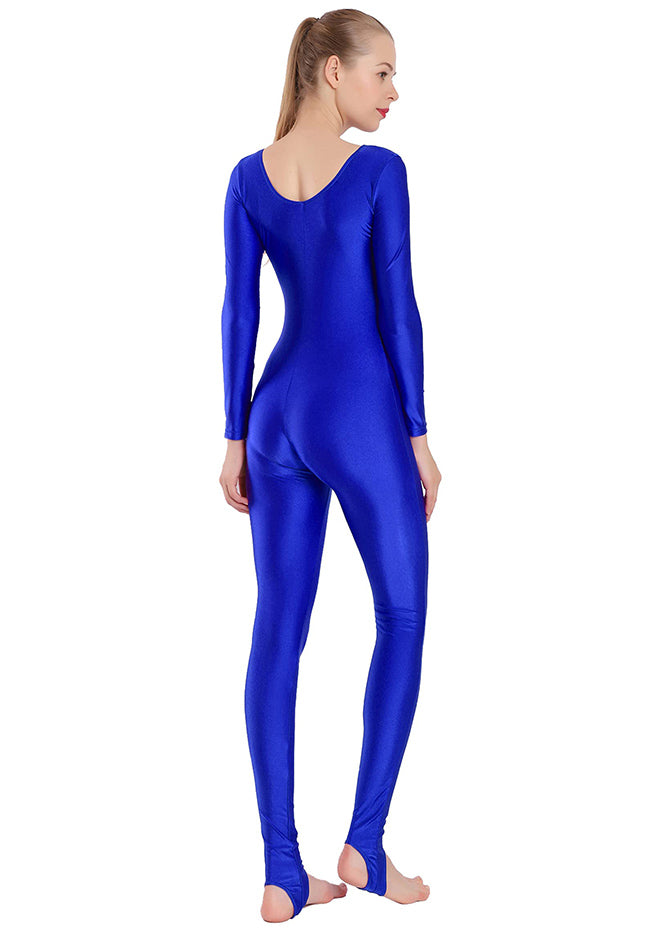 Womens Scoop Neck Unitard with Stirrup