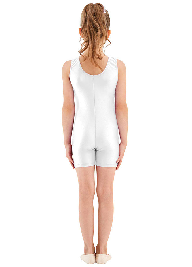 White gymnastics unitard