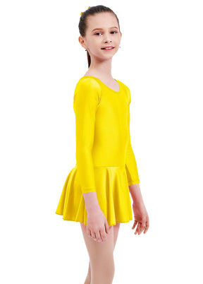 Speerise Long Sleeve Ballet Dance Leotard with Skirt