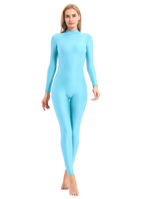 Turquoise Turtleneck Unitard