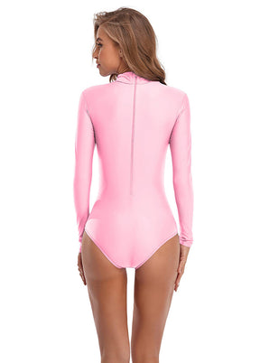 Speerise Ladies Long Sleeve Turtleneck Bodysuit