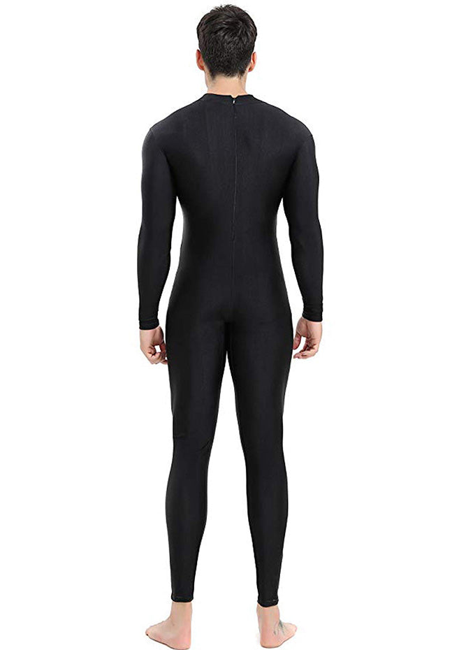 Mens Turtleneck Spandex Long Sleeve Unitard