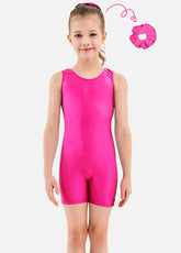 Hot pink tank gymnastics unitard