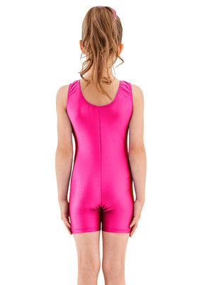 Hot pink gymnastics unitard