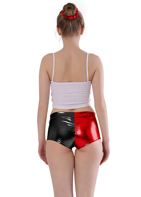 Womens Shiny Metallic Rave Booty Shorts Hot Pants