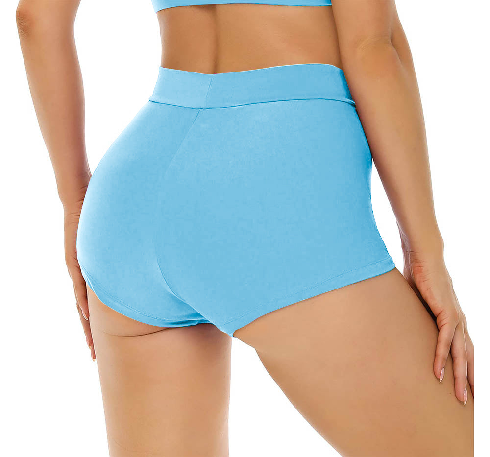 Women's high deals waisted spandex shorts