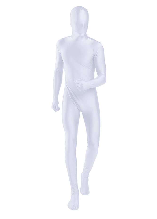 white zentai suit