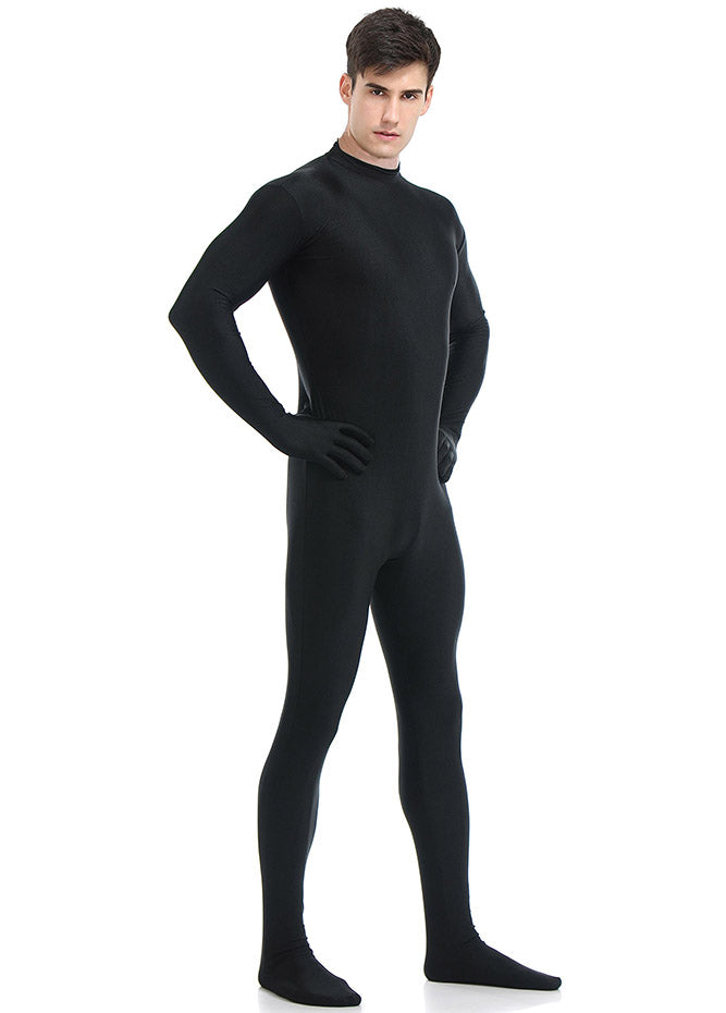 Full Bodysuit Spandex Suit Halloween for Men & Women Black M