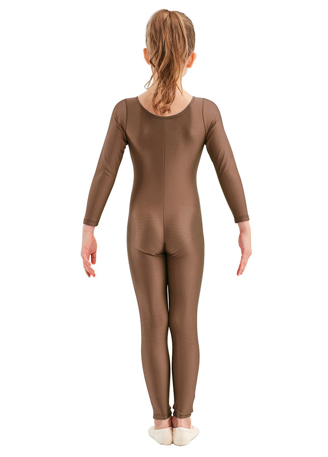 brown long sleeve unitard