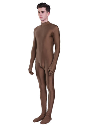 Mens Full Spandex Unitard Zentai Suit Without Hood