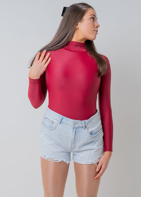 Speerise Ladies Long Sleeve Turtleneck Bodysuit
