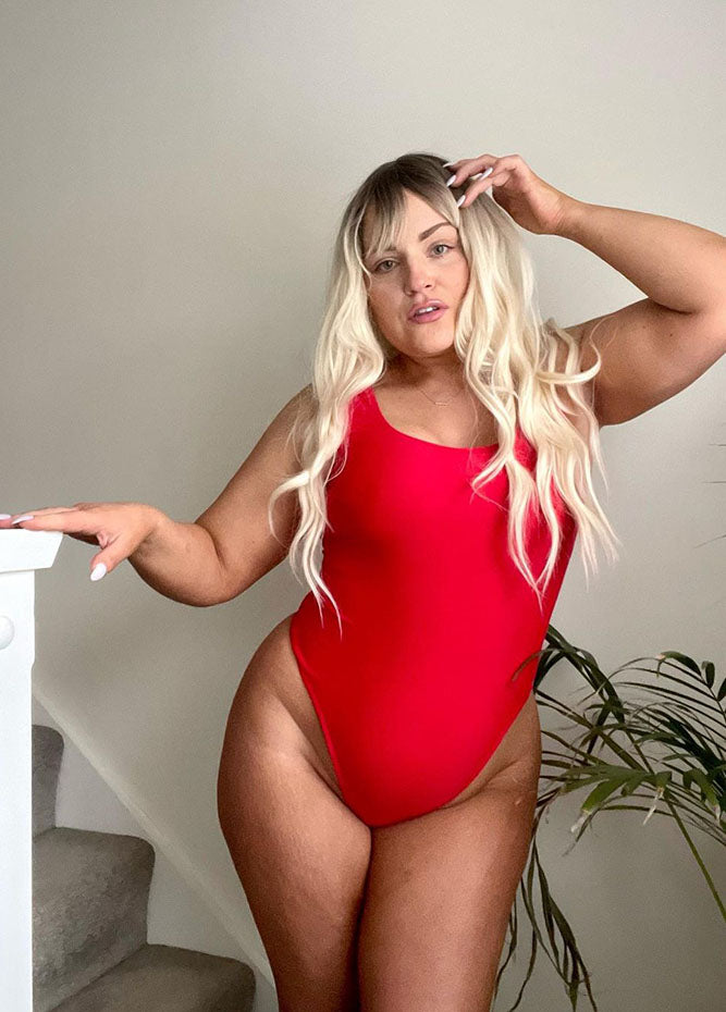 Womens Plus Size High Cut Leotard Sexy Bodysuit