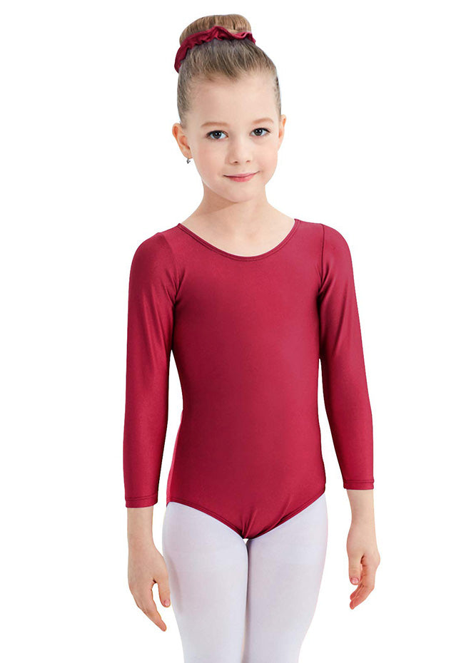 Speerise Girls Roundneck Long Sleeve Leotard