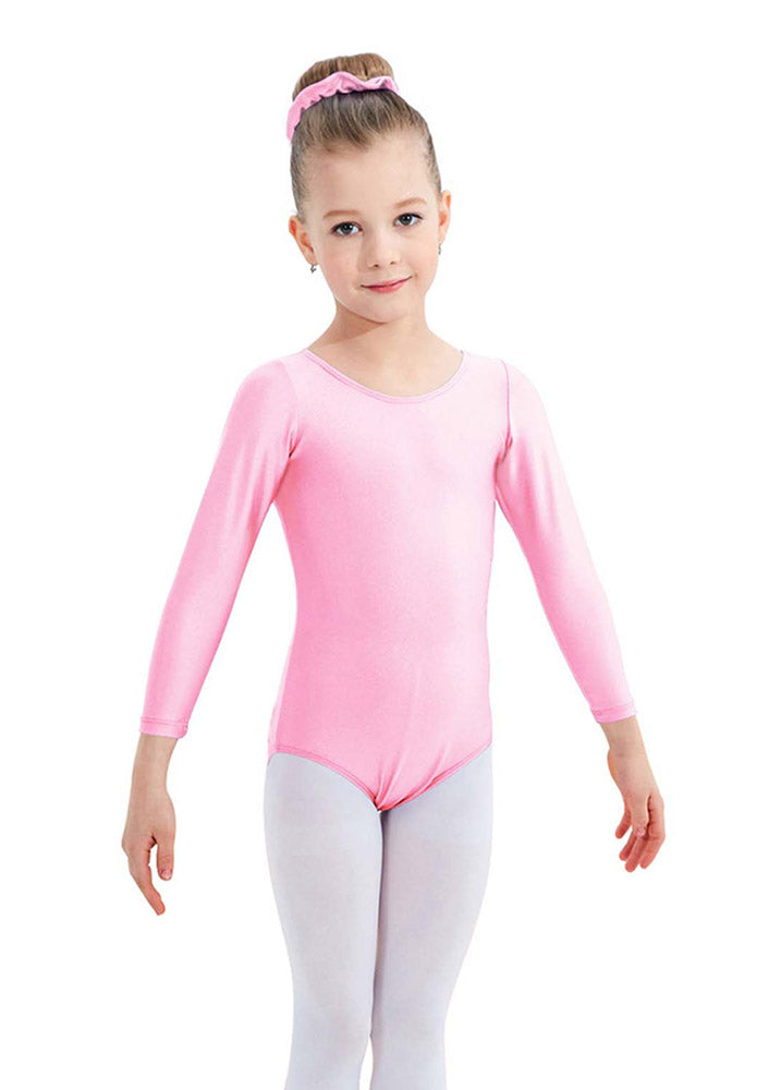 Speerise Girls Roundneck Long Sleeve Leotard