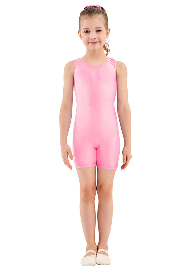 Pink gymnastics unitard