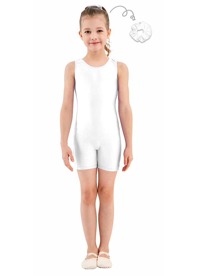 White gymnastics unitard