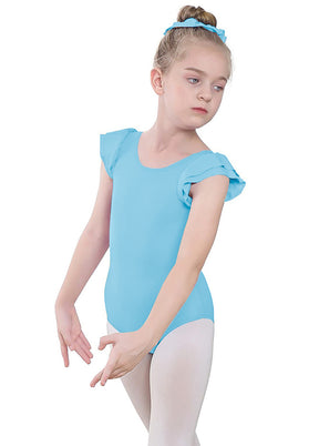 Speerise Girls Ruffle Short Sleeve Leotard
